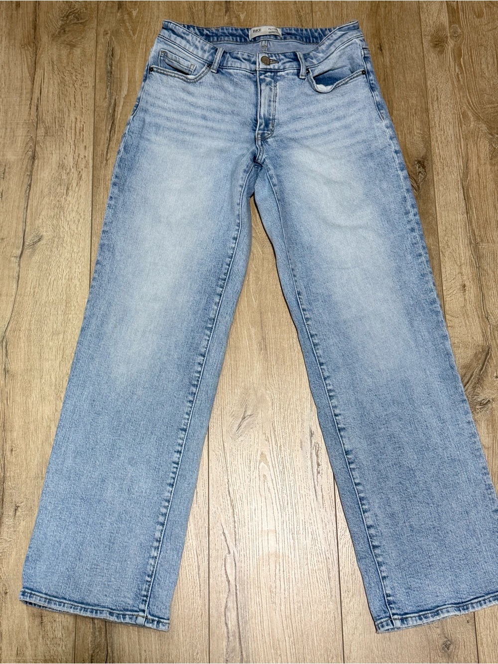 BKE Payton Universal Fit Mid Rise Wide Leg Light Wash Jeans 26x32 - Picture 3 of 12